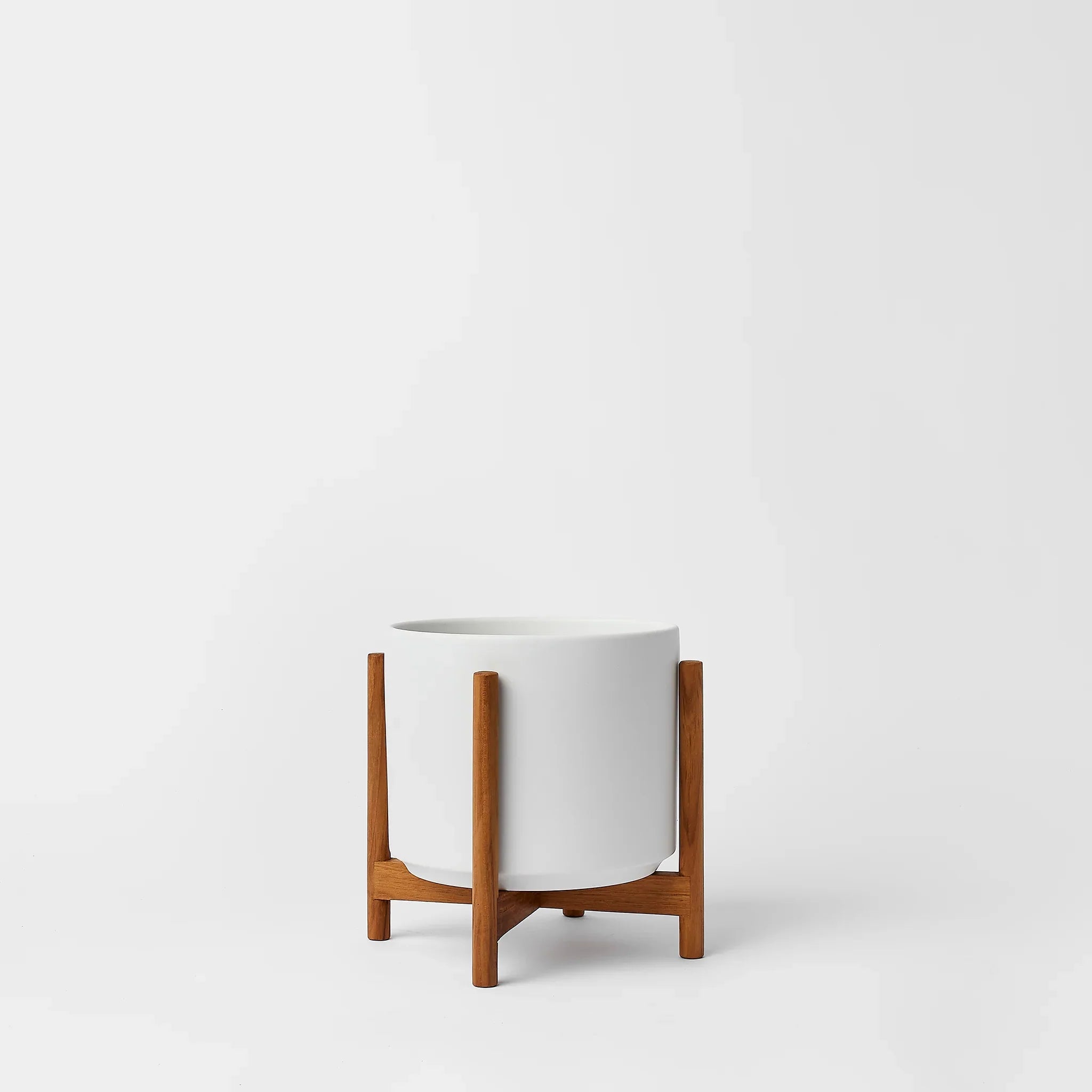 1st Generation, Ceramic Cylinder, With or Without Rounded Teak Stand (FINAL SALE)