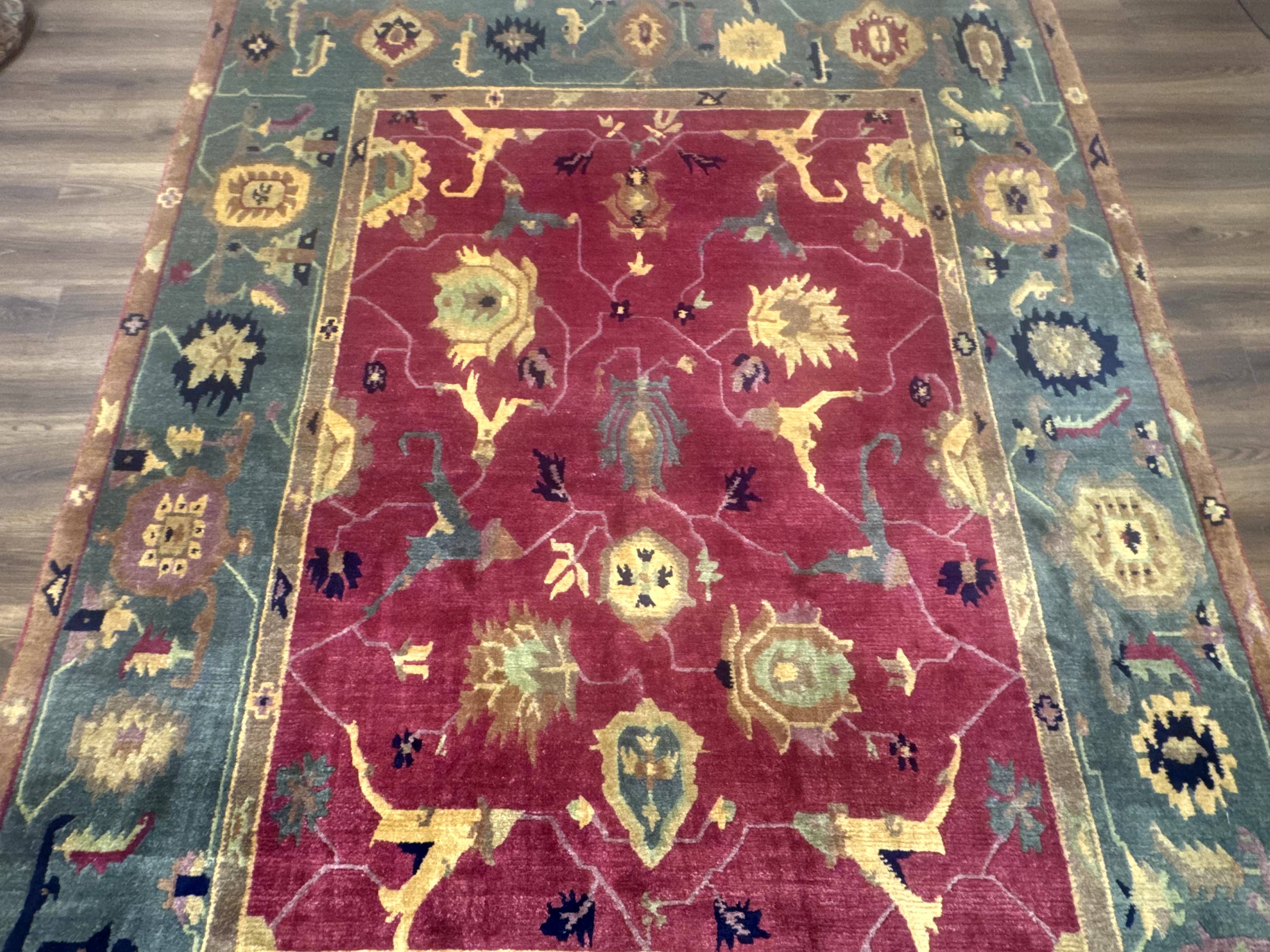 Tufenkian Rug 8x10, Tibetan Room Sized Carpet, Soft Thick Wool Pile