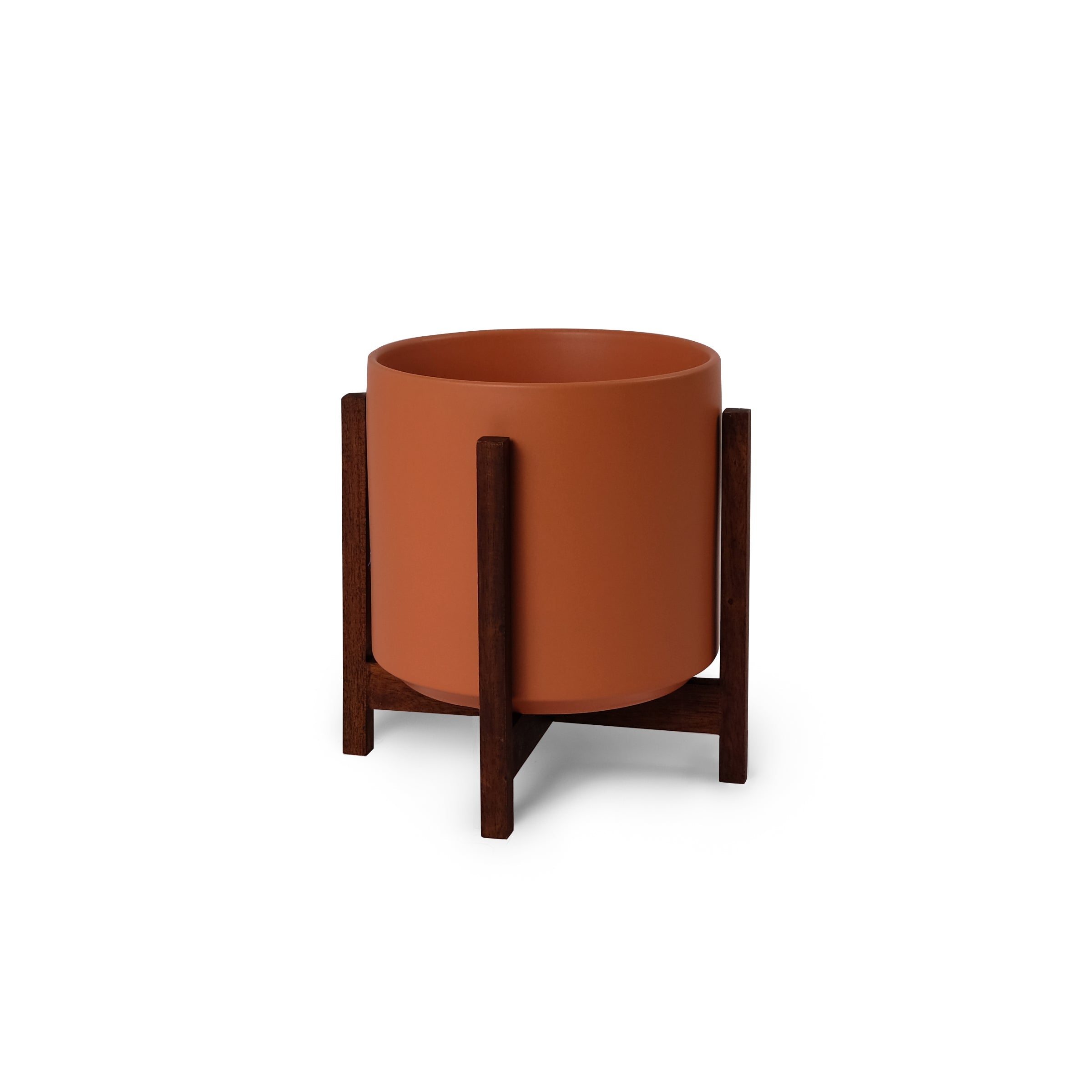 1st Generation, Solid Goods Ceramic Cylinder– With or Without Square Mahogany Stand (FINAL SALE)