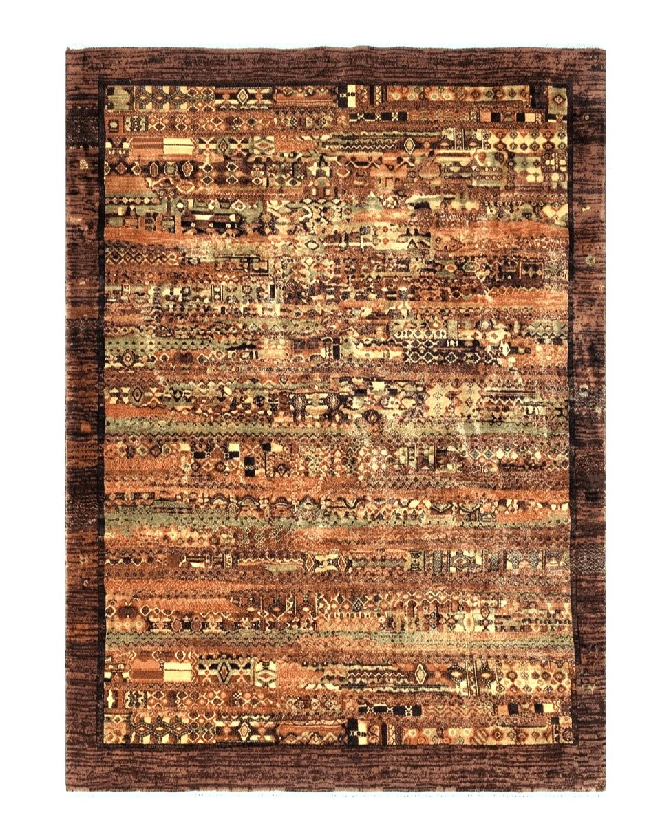 Couristan Rug 8x11 Brown Contemporary Wool Belgium Power Loomed Carpet