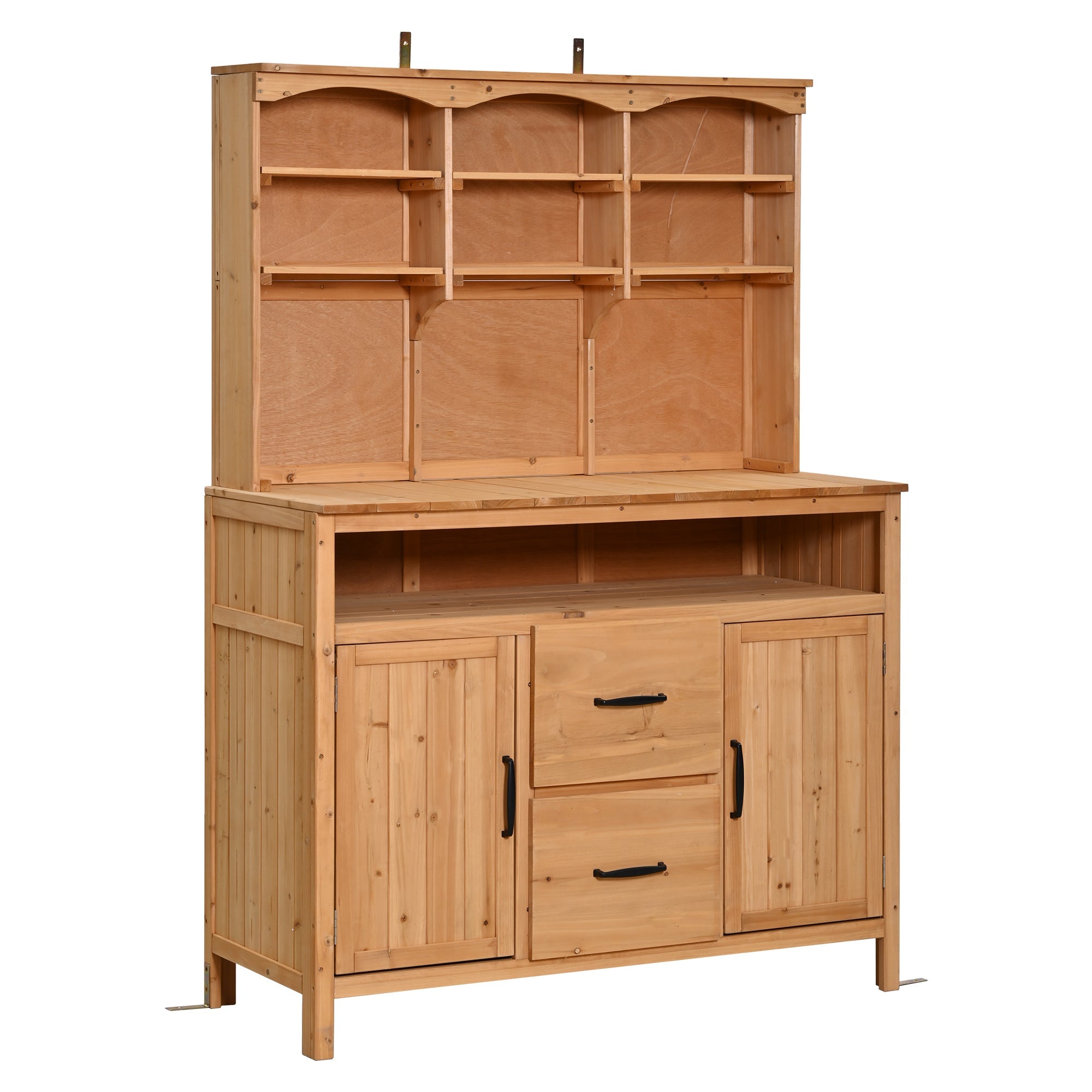 TOPMAX Large Fir Wood Potting Bench