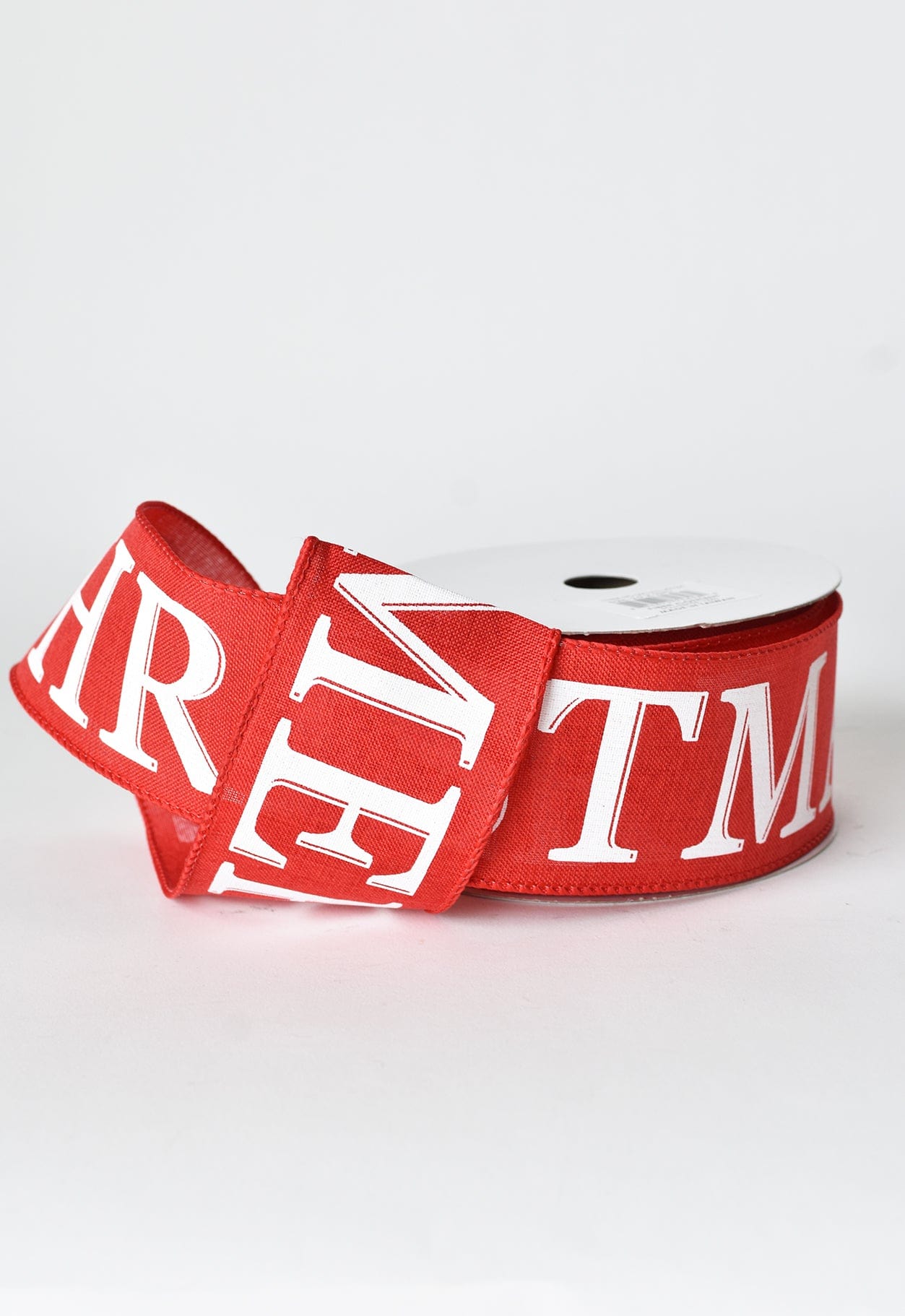 2.5" x 10yd Red Merry Christmas Ribbon