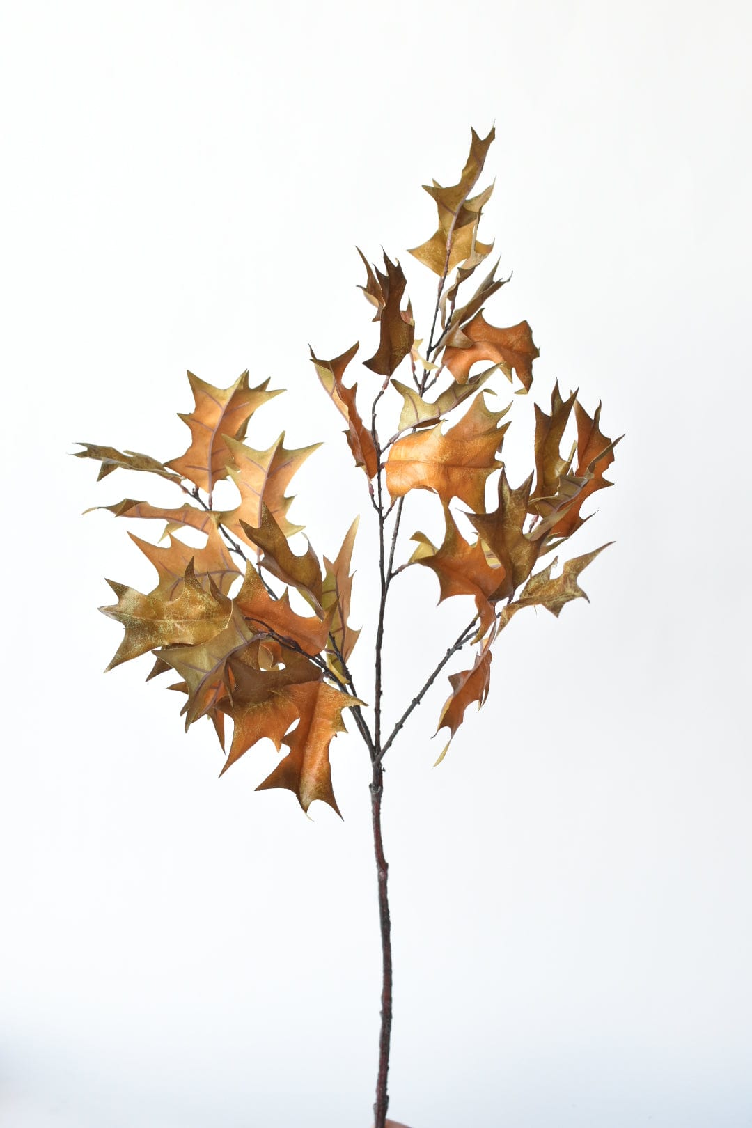 32" Faux Holly Leaf Stem Branch