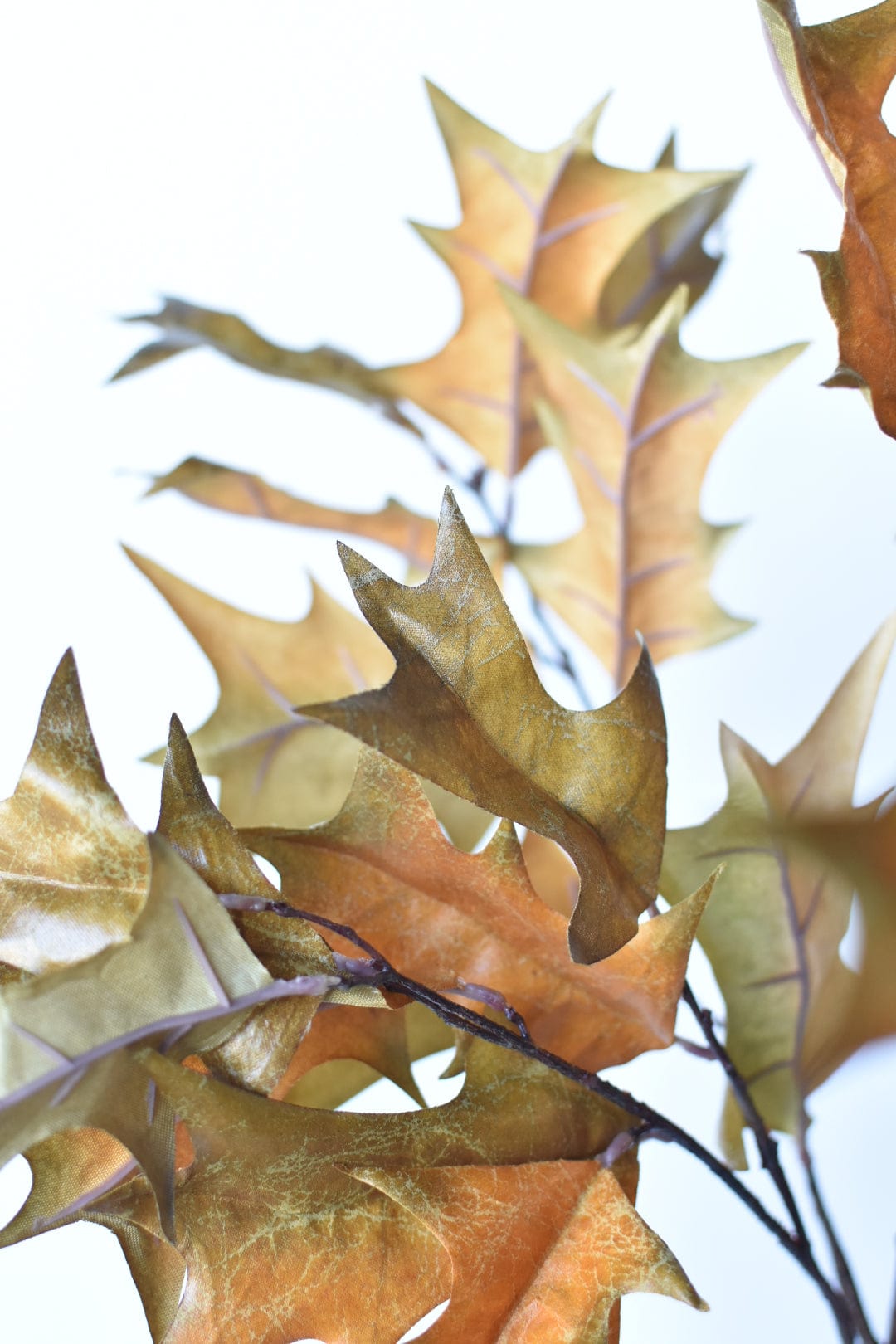 32" Faux Holly Leaf Stem Branch