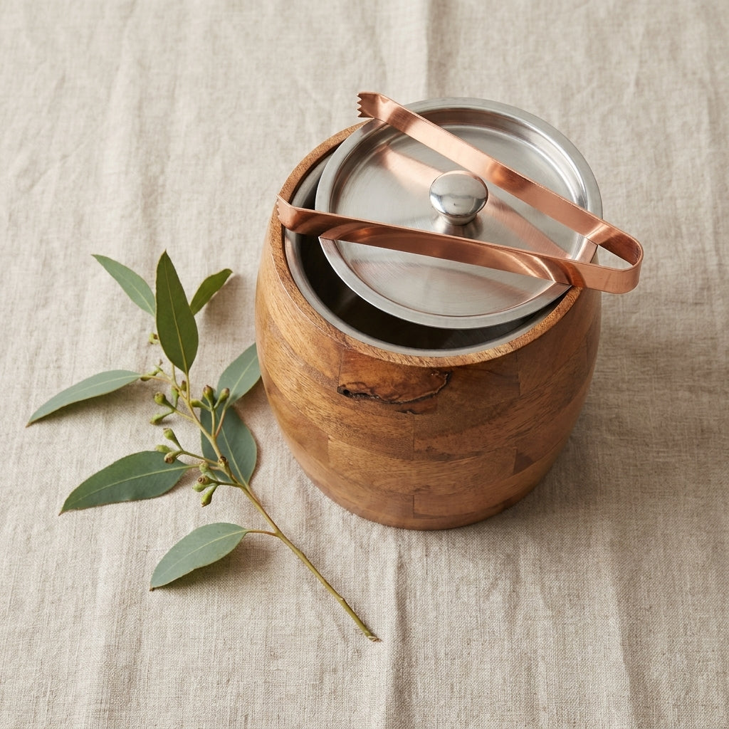 House of Avana Mango Wood Ice Box