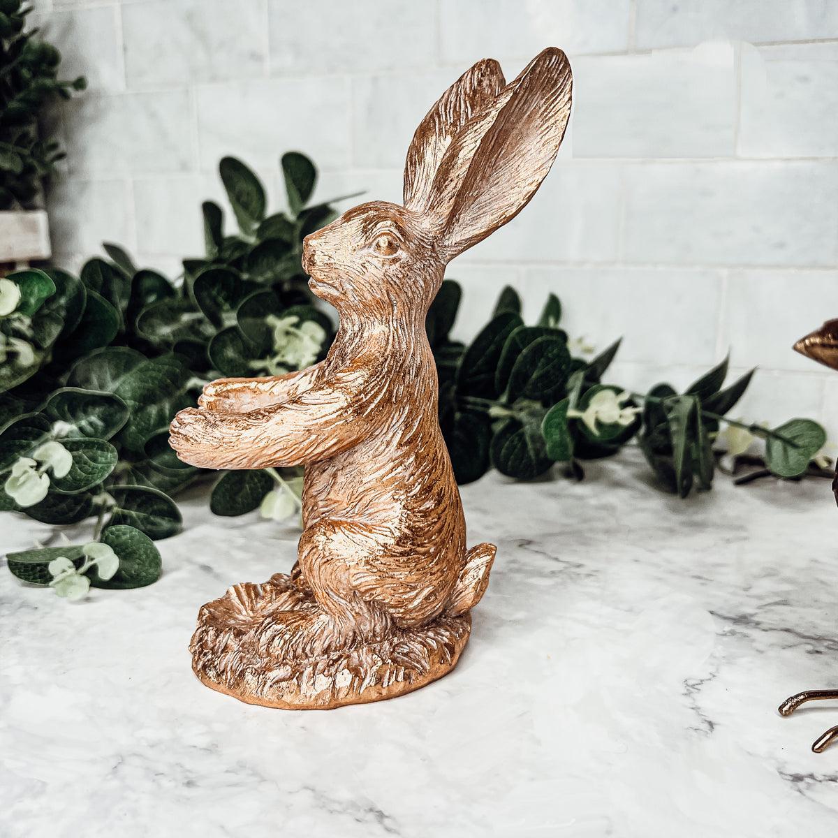 Gold Bunny Bud Vase