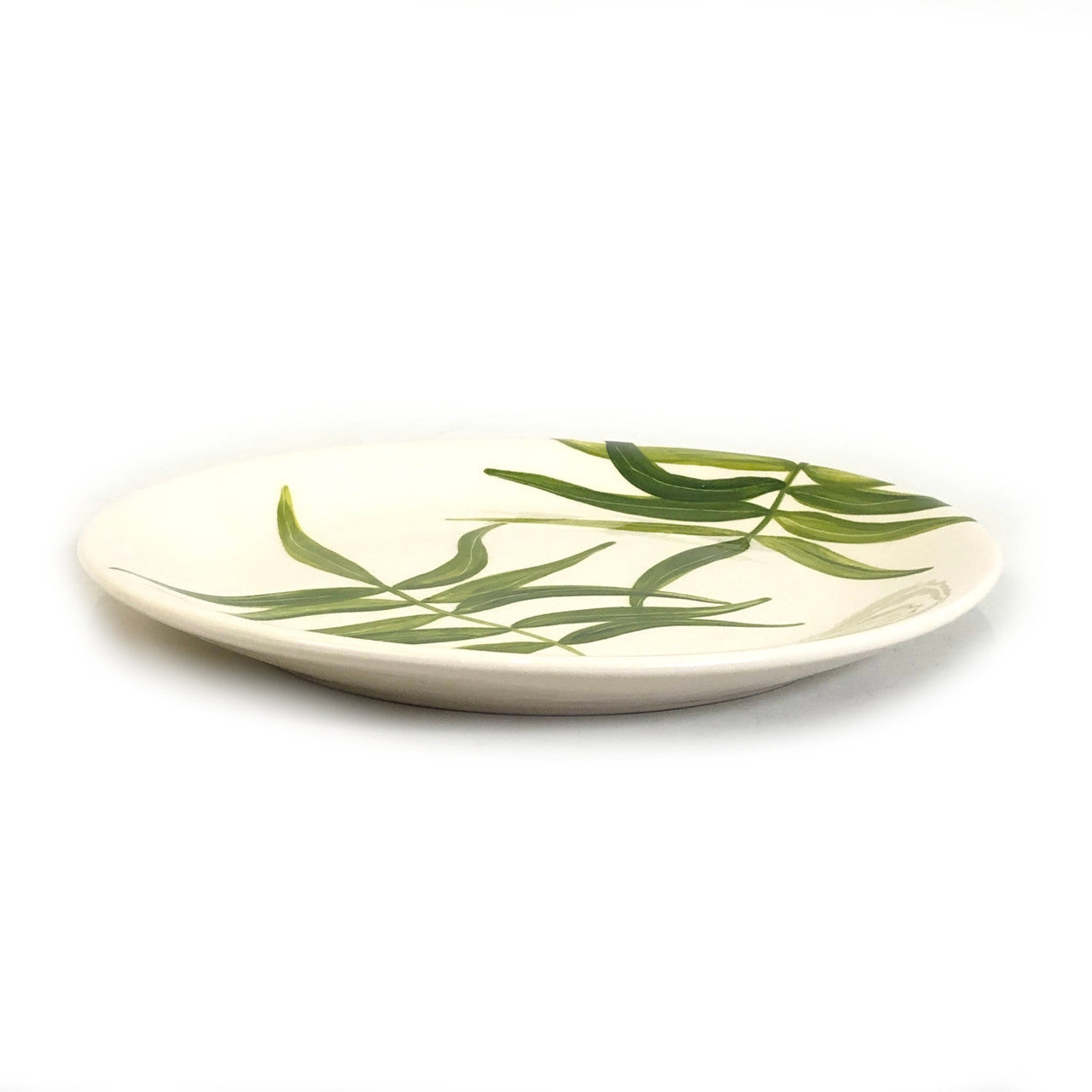 Floating Leaves Dinner Plate - Green
