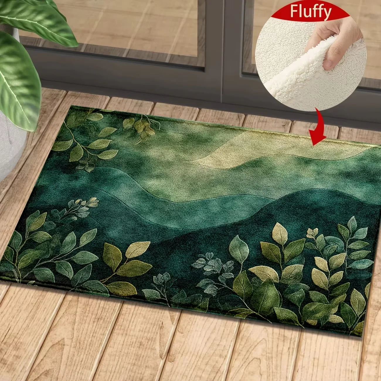 VIKAMA Colorful Flower Carpet Doormat Waterproof Door Mat Bedroom Sofa Carpet Floor Mat Soft Bedside Rugs Home Decoration
