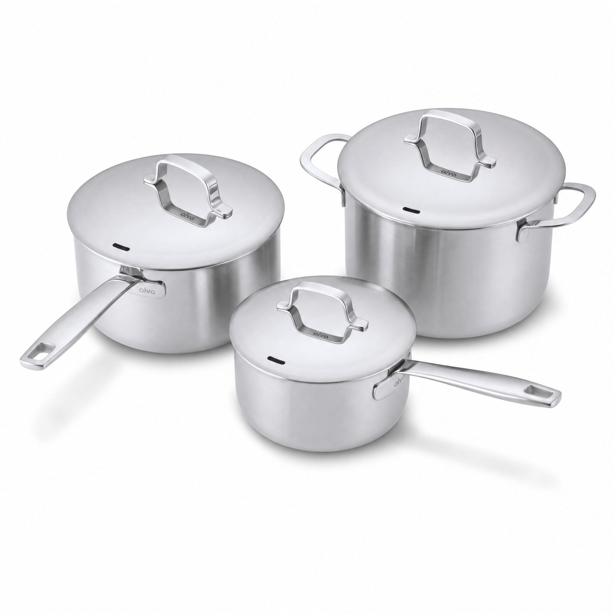 Stainless Steel Pot Set, 6-Piece