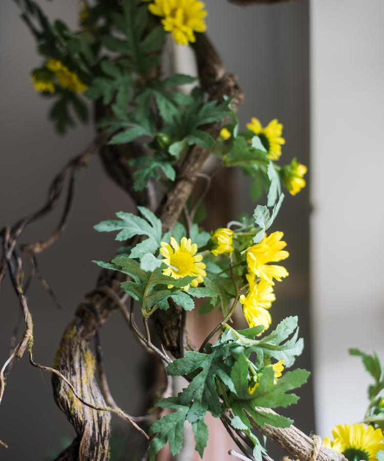Artificial Sunflower Vine 67" Long