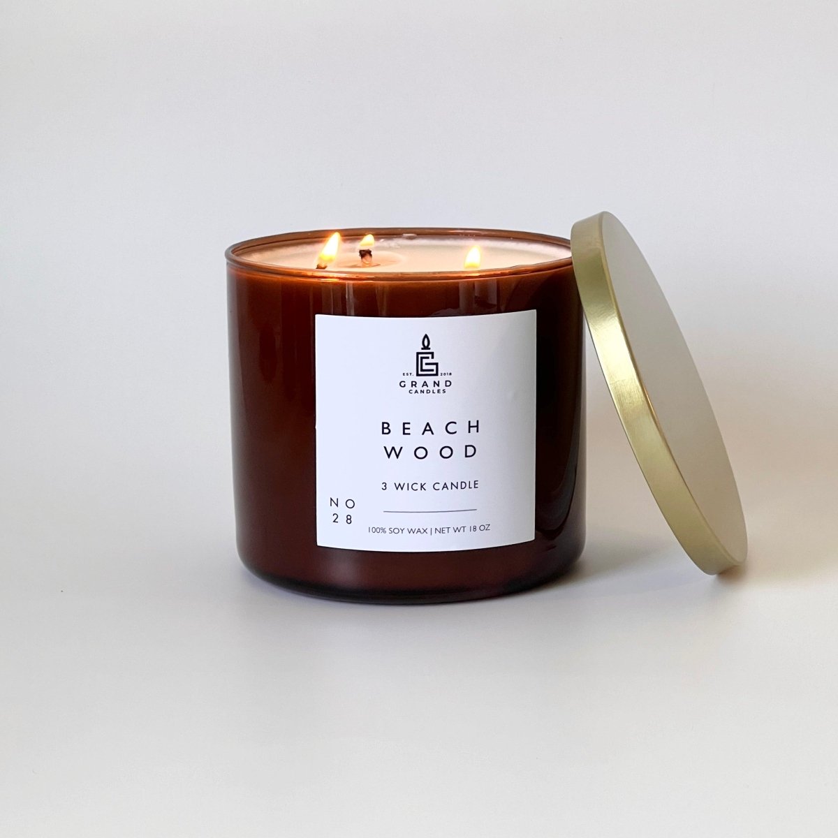 Beachwood + Sea Salt Candle