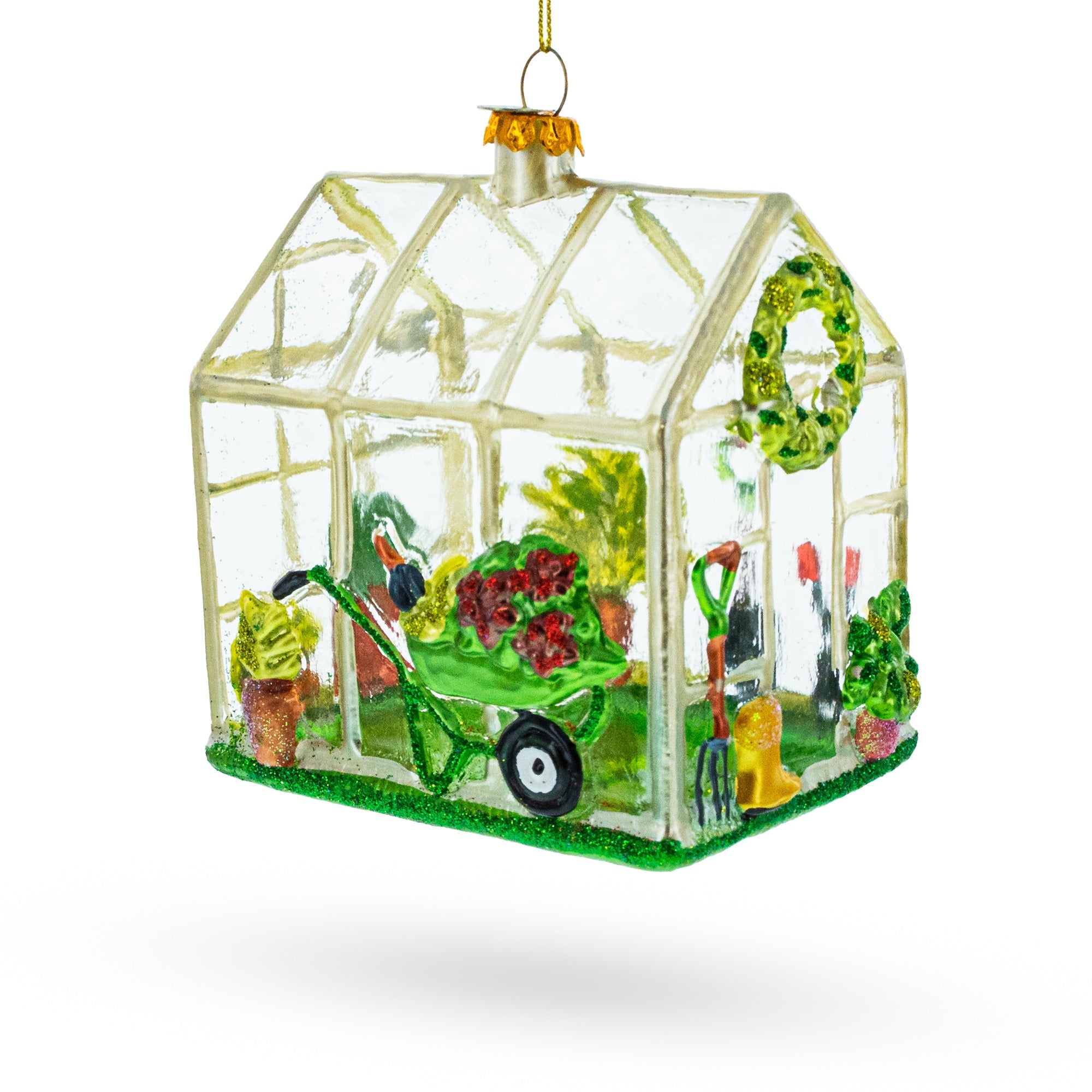 Greenhouse Glass Christmas Ornament
