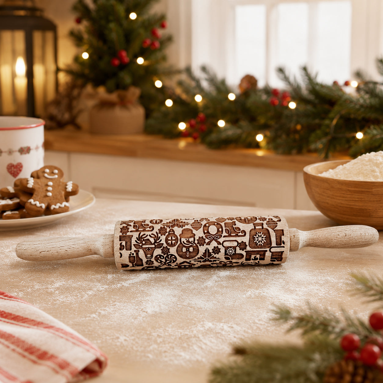 Christmas Rolling Pin Set | 10 Styles