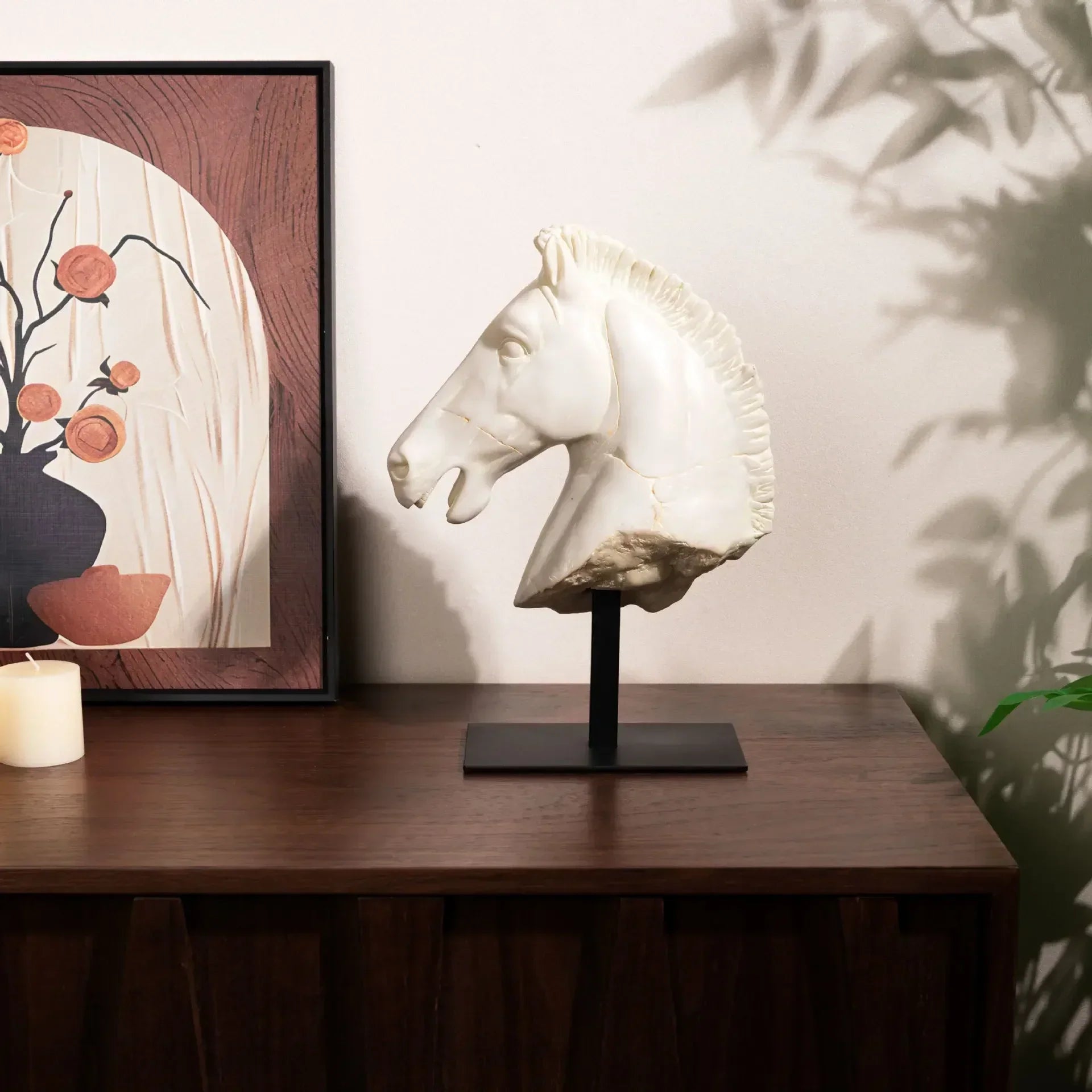 Horse Head - Retro Bronze Statue