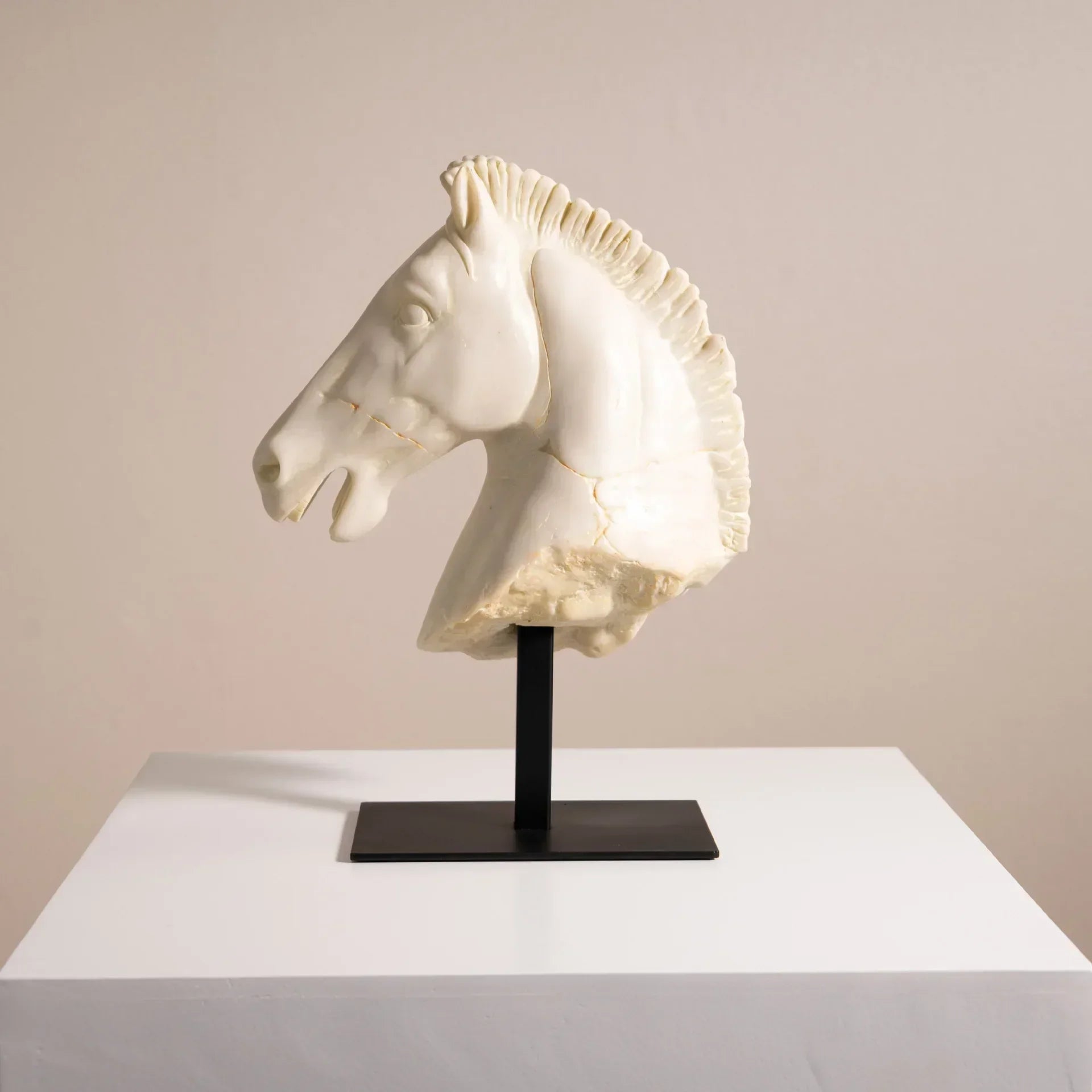 Horse Head - Retro Bronze Statue