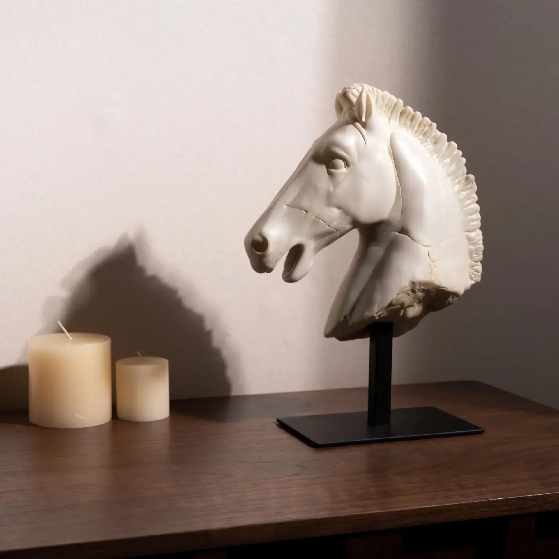 Horse Head - Retro Bronze Statue