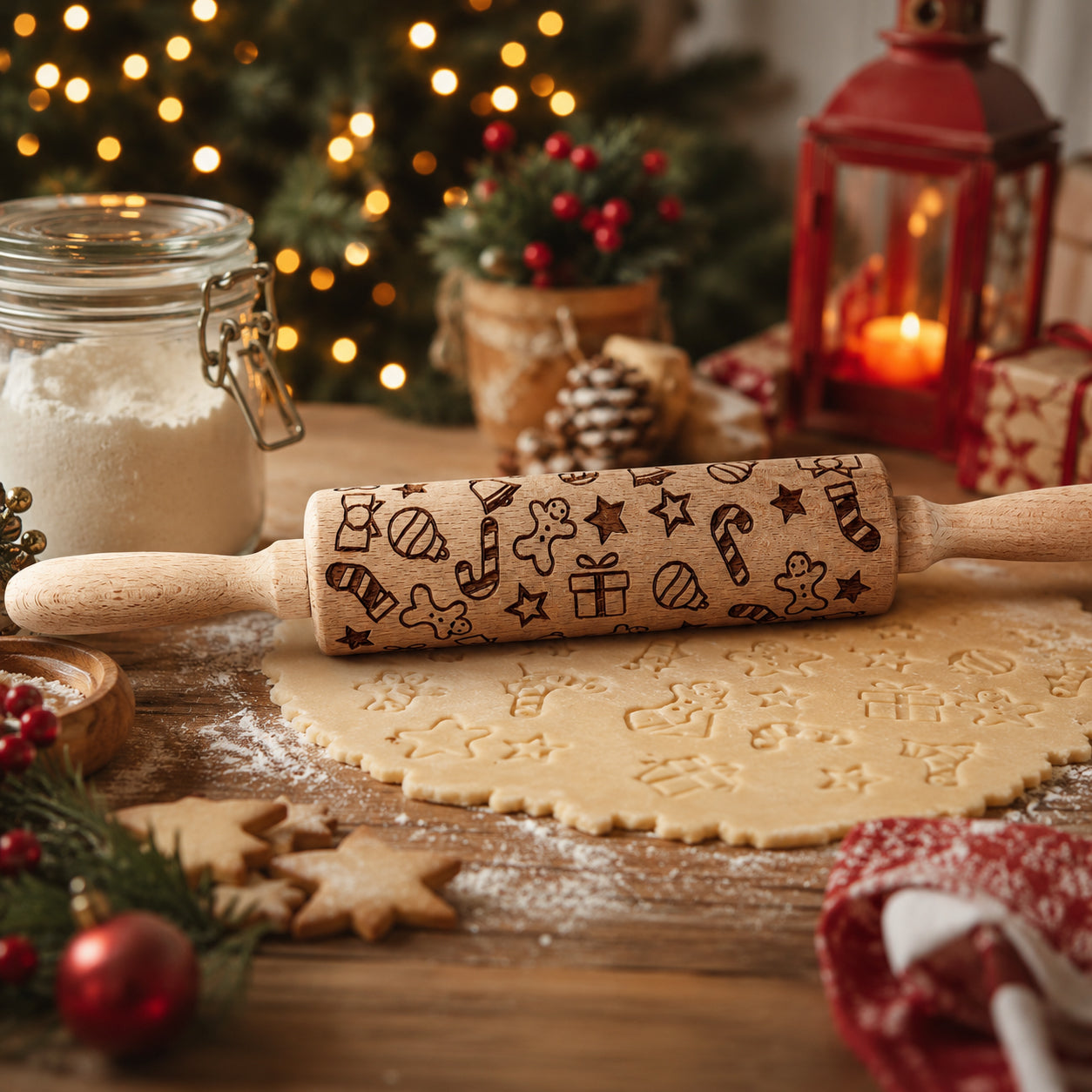 Christmas Rolling Pin Set | 10 Styles