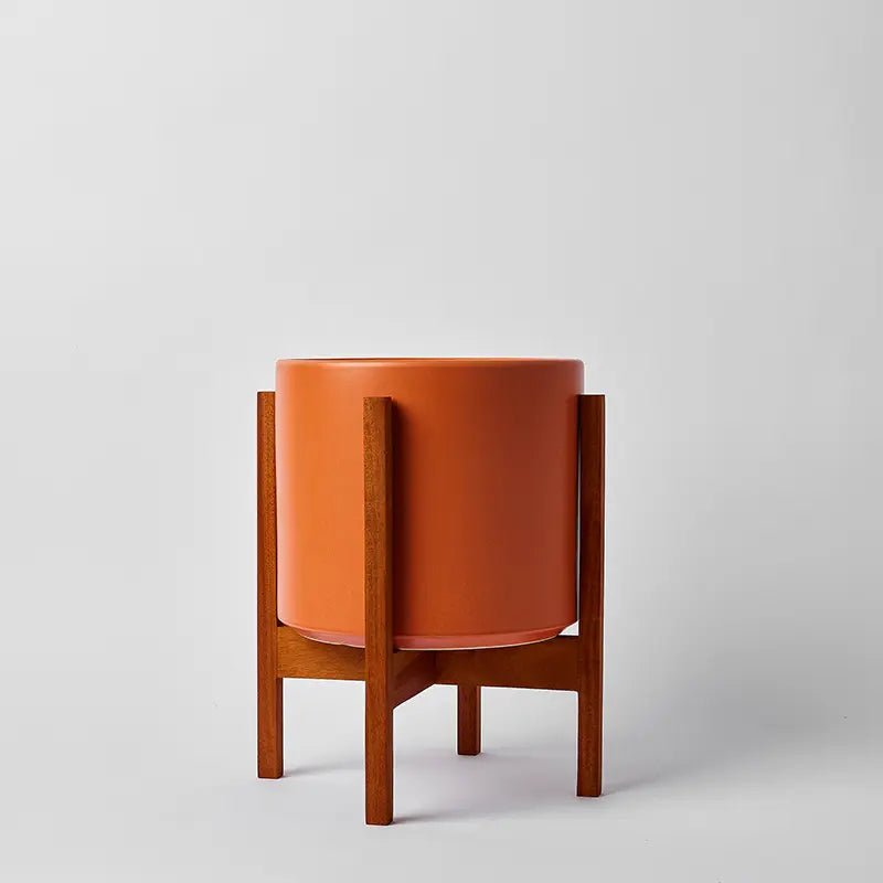 1st Generation, Solid Goods Ceramic Cylinder– With or Without Square Mahogany Stand (FINAL SALE)