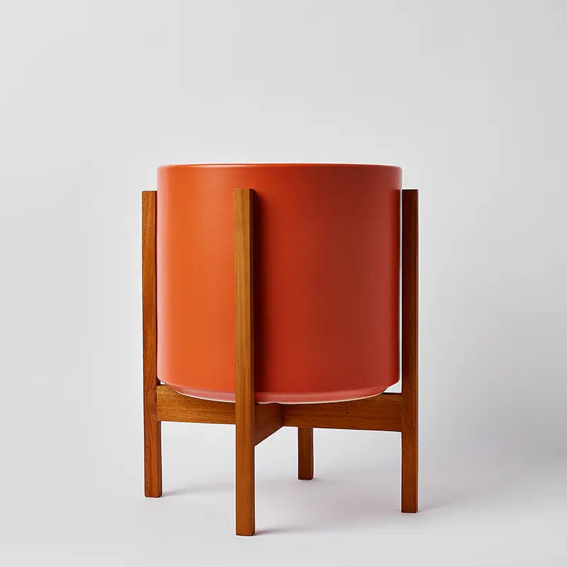 1st Generation, Solid Goods Ceramic Cylinder– With or Without Square Mahogany Stand (FINAL SALE)