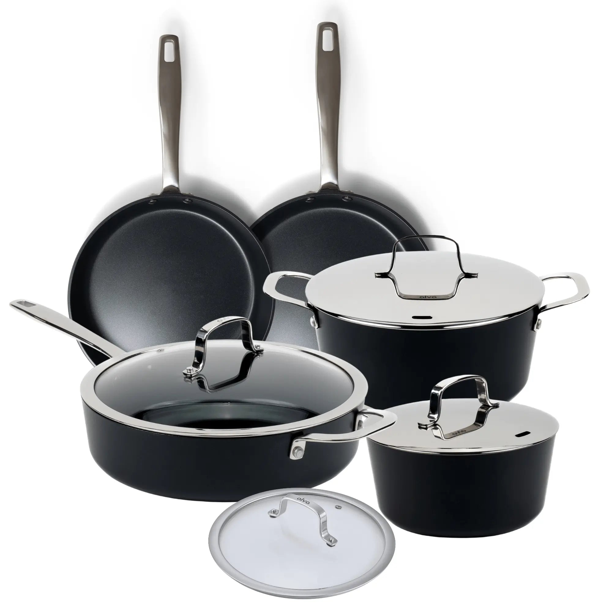 Ceramic Nonstick Cookware Set, 9-Piece