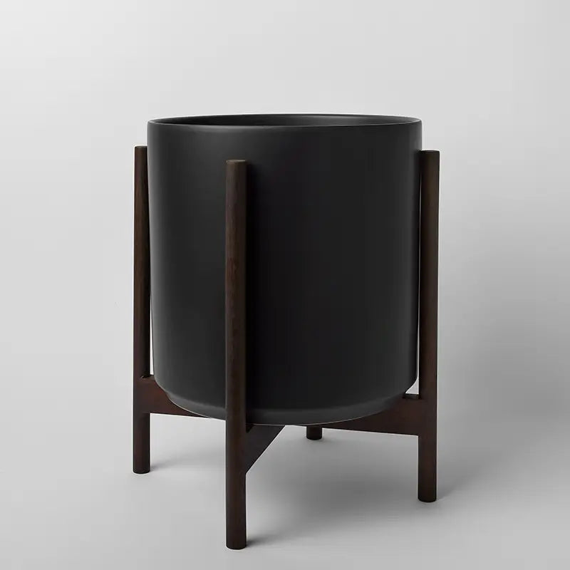 1st Generation, Ceramic Cylinder, With or Without Rounded Teak Stand (FINAL SALE)