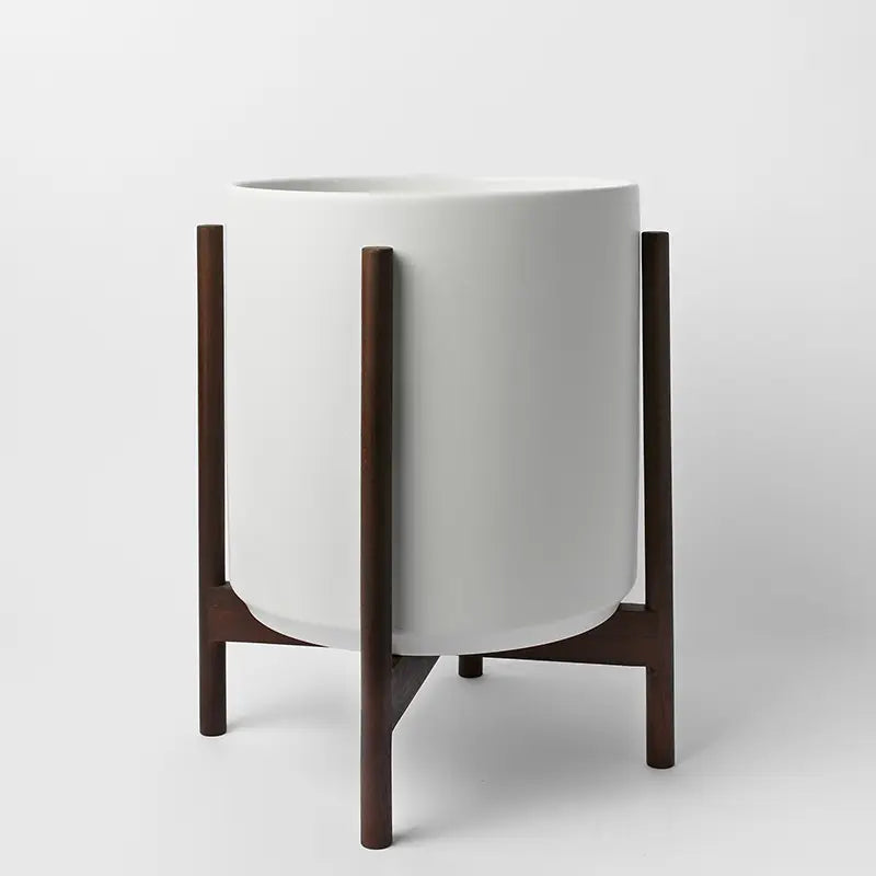 1st Generation, Ceramic Cylinder, With or Without Rounded Teak Stand (FINAL SALE)