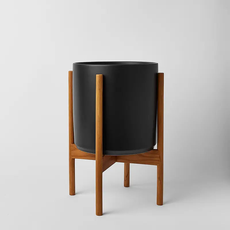 1st Generation, Ceramic Cylinder, With or Without Rounded Teak Stand (FINAL SALE)