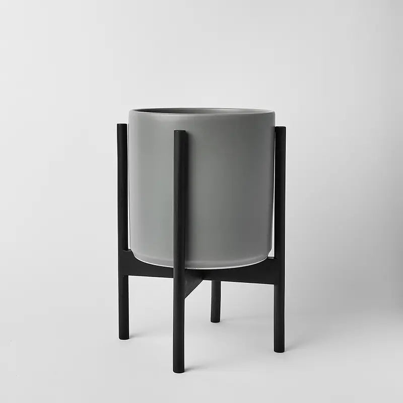 1st Generation, Ceramic Cylinder, With or Without Rounded Teak Stand (FINAL SALE)