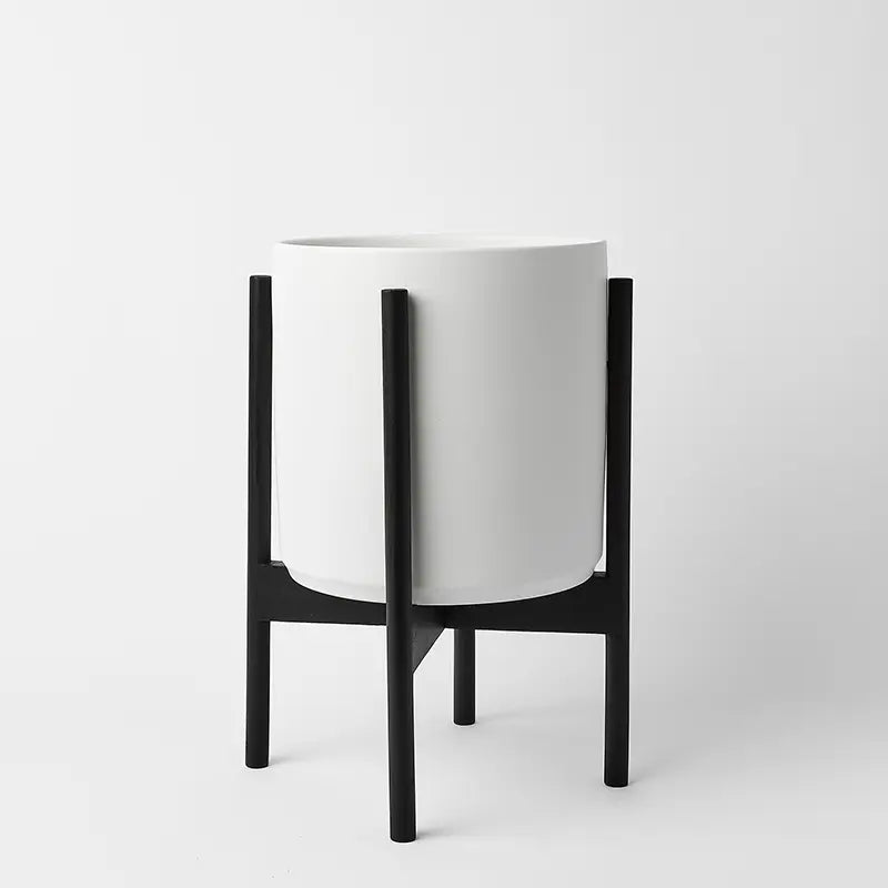 1st Generation, Ceramic Cylinder, With or Without Rounded Teak Stand (FINAL SALE)