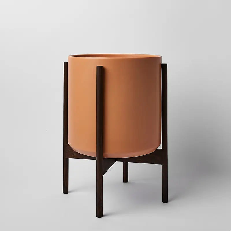 1st Generation, Ceramic Cylinder, With or Without Rounded Teak Stand (FINAL SALE)