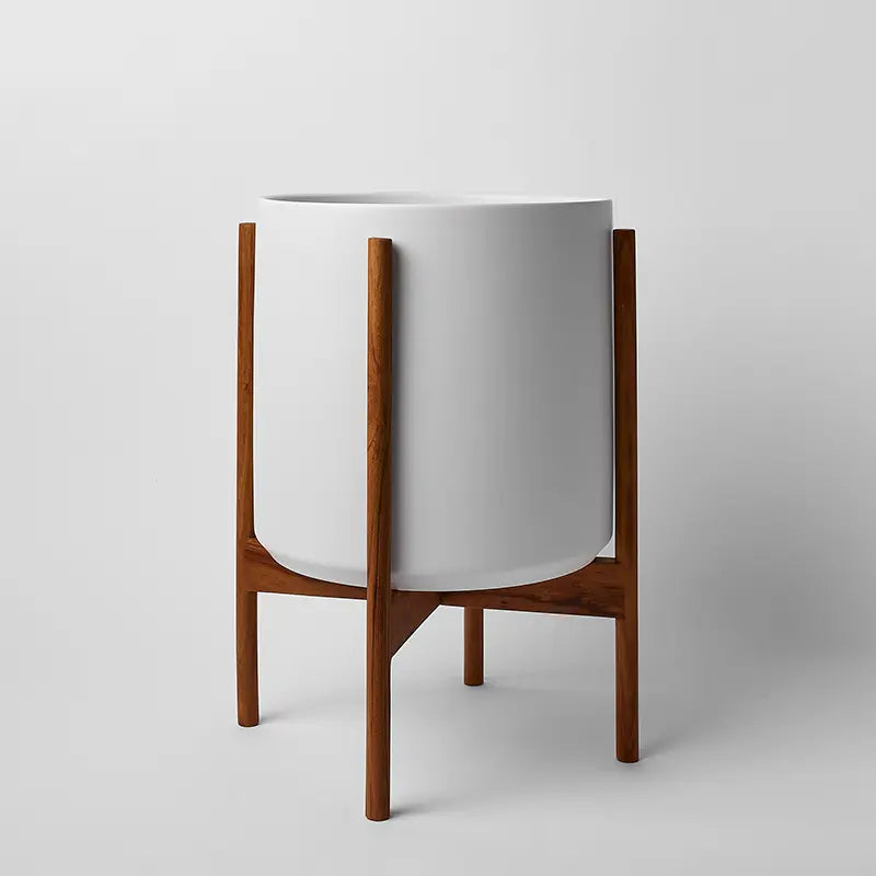 1st Generation, Ceramic Cylinder, With or Without Rounded Teak Stand (FINAL SALE)