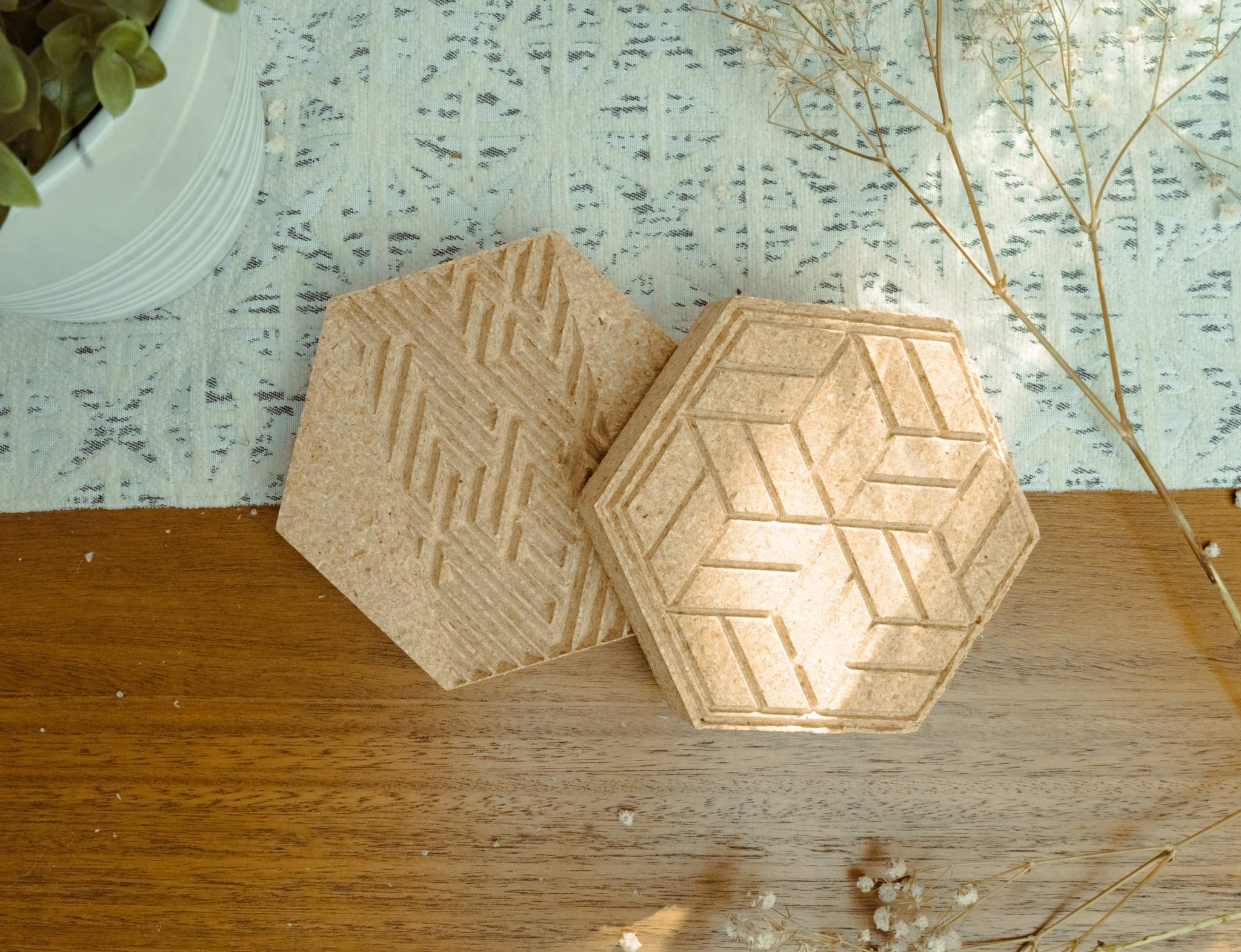 Handcrafted Coasters — Wood, Slate, Epoxy & Marble & Wood