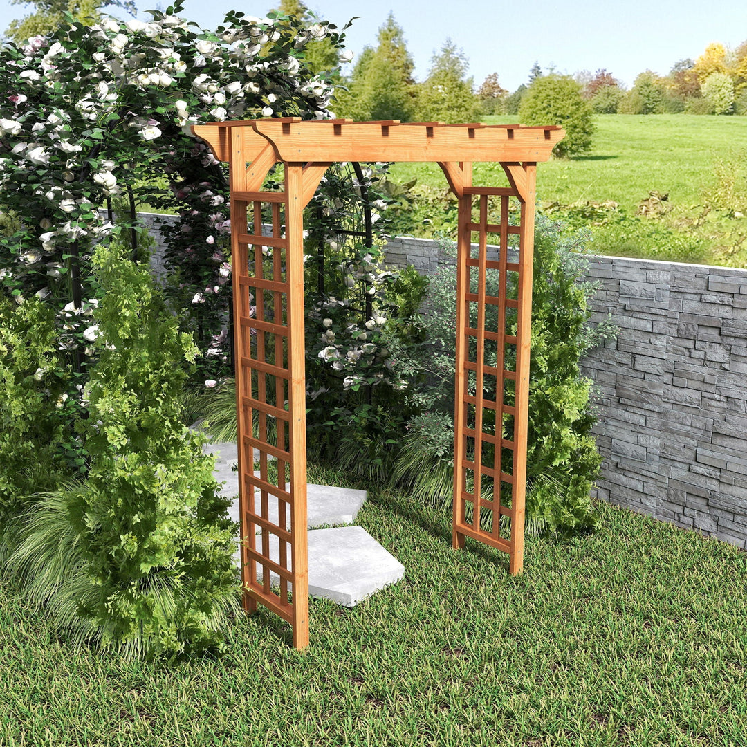 garden arbor and trellis
