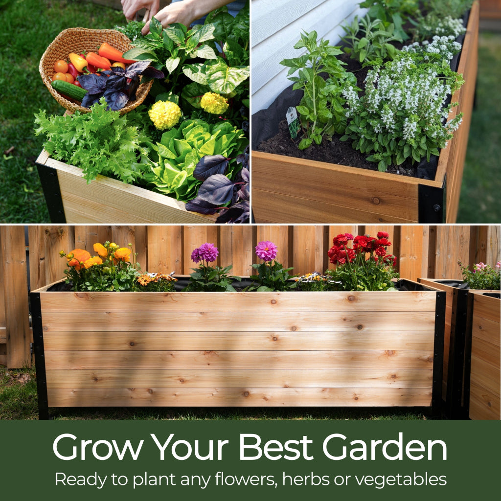 18″ x 60″ Deep Root Raised Garden Bed - 30″ TALL / Select Grade