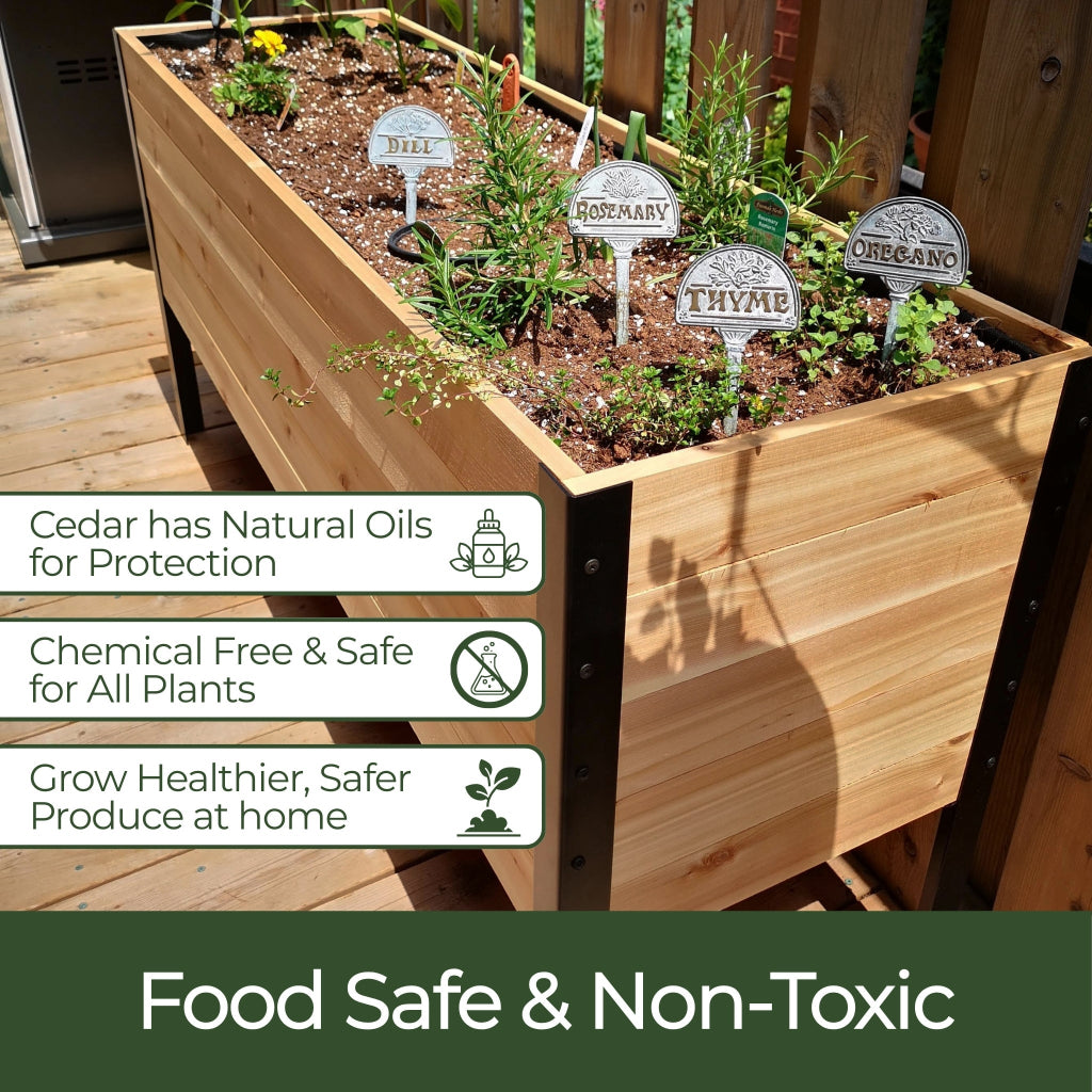18″ x 48″ Deep Root Raised Garden Bed - 30″ TALL - Select Grade