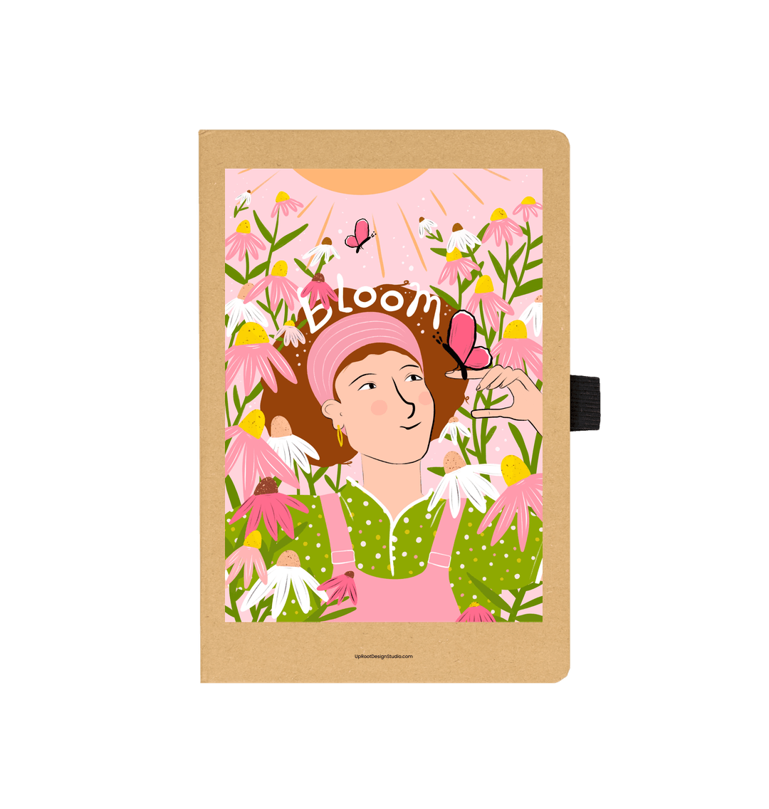 Bloom Wildflowers Eco-Friendly Recycled Journal (Kraft)