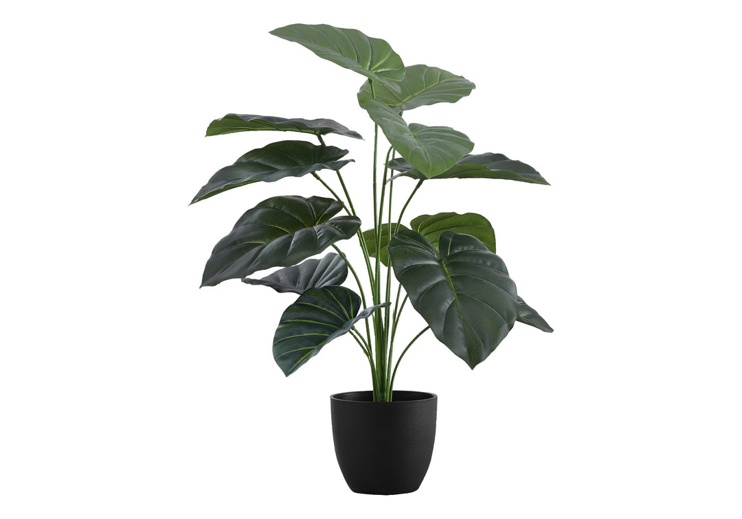 Artificial Alocasia Plant - 24" Tall Indoor Faux Greenery
