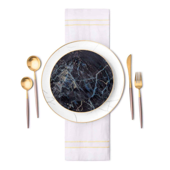 Carrara Marble Dinnerware Set - 16 Piece Set