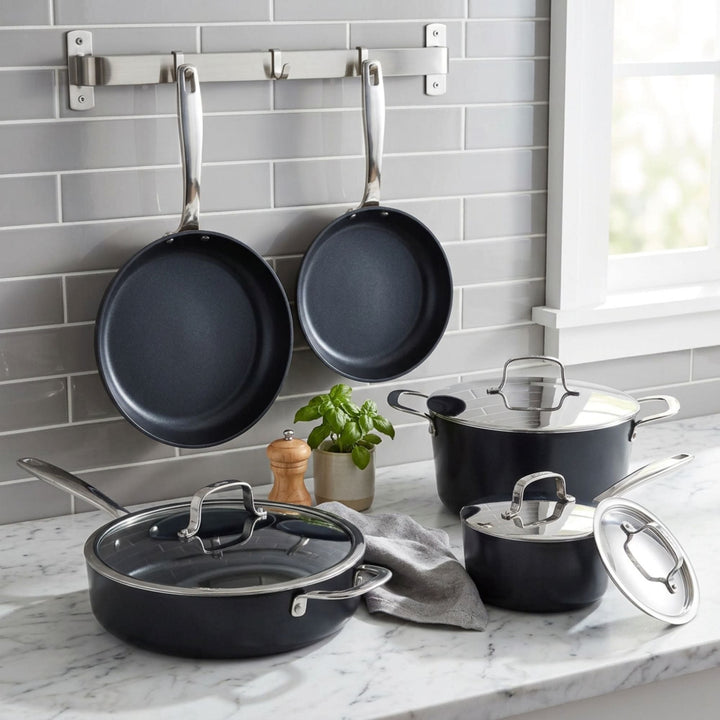Ceramic Nonstick Cookware Set, 9-Piece