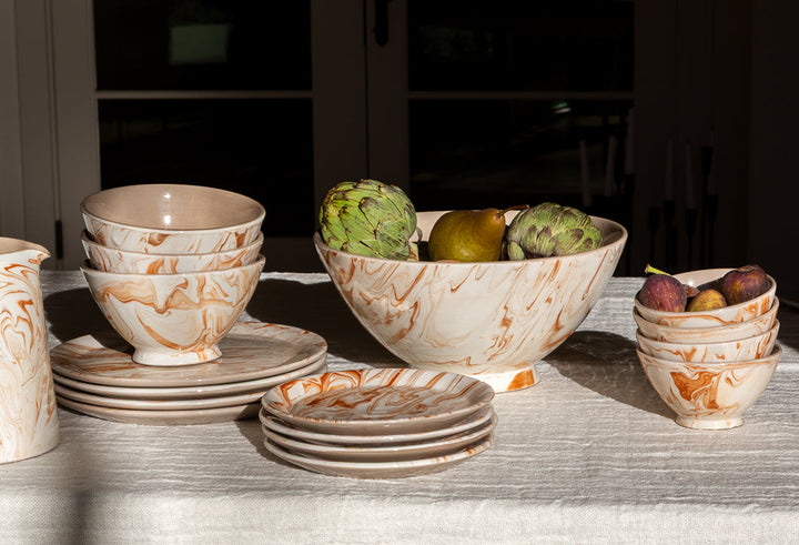 Marbled Terra Ramen Bowl - Set of 4
