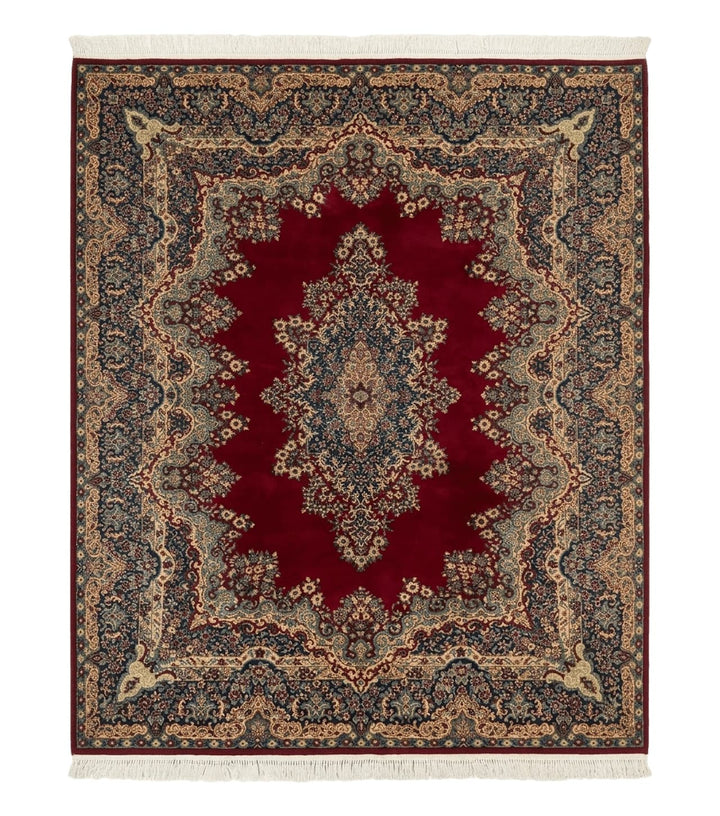 Power Loomed Persian Oriental Rug 9x12, Vintage Wool Pile, Kirman Design