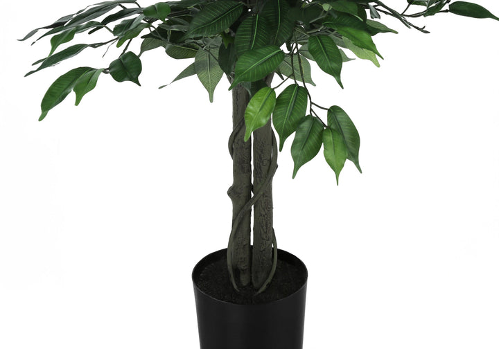 Artificial Ficus Tree - 58" Tall Indoor Faux Plant