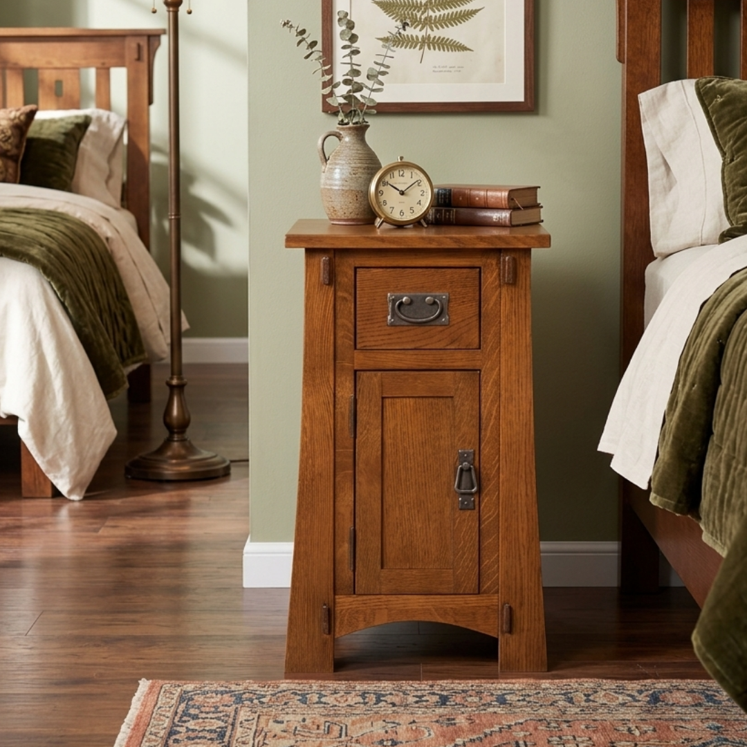Mission Tapered Leg Narrow Nightstand