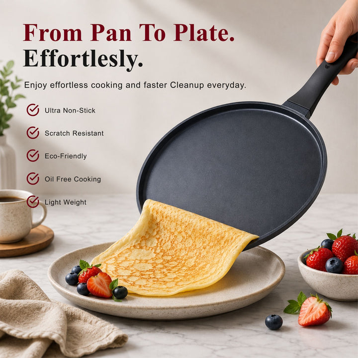 Ceramic Nonstick Crepe &amp; Egg Pan, 11"