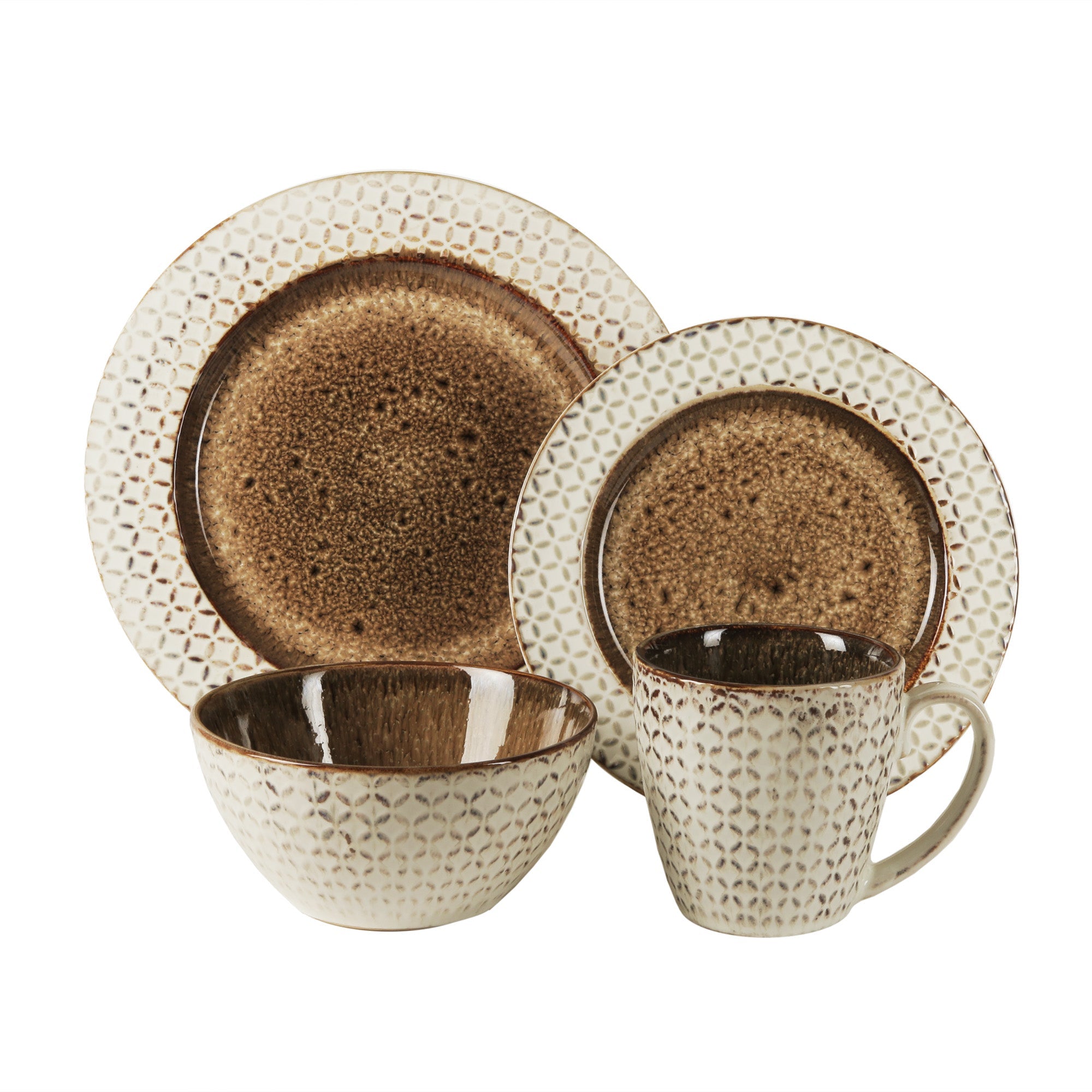 PIPER 16 PC DINNERWARE SET DP:11"/SP:8"/BOWL:6"/MUG:14oz
