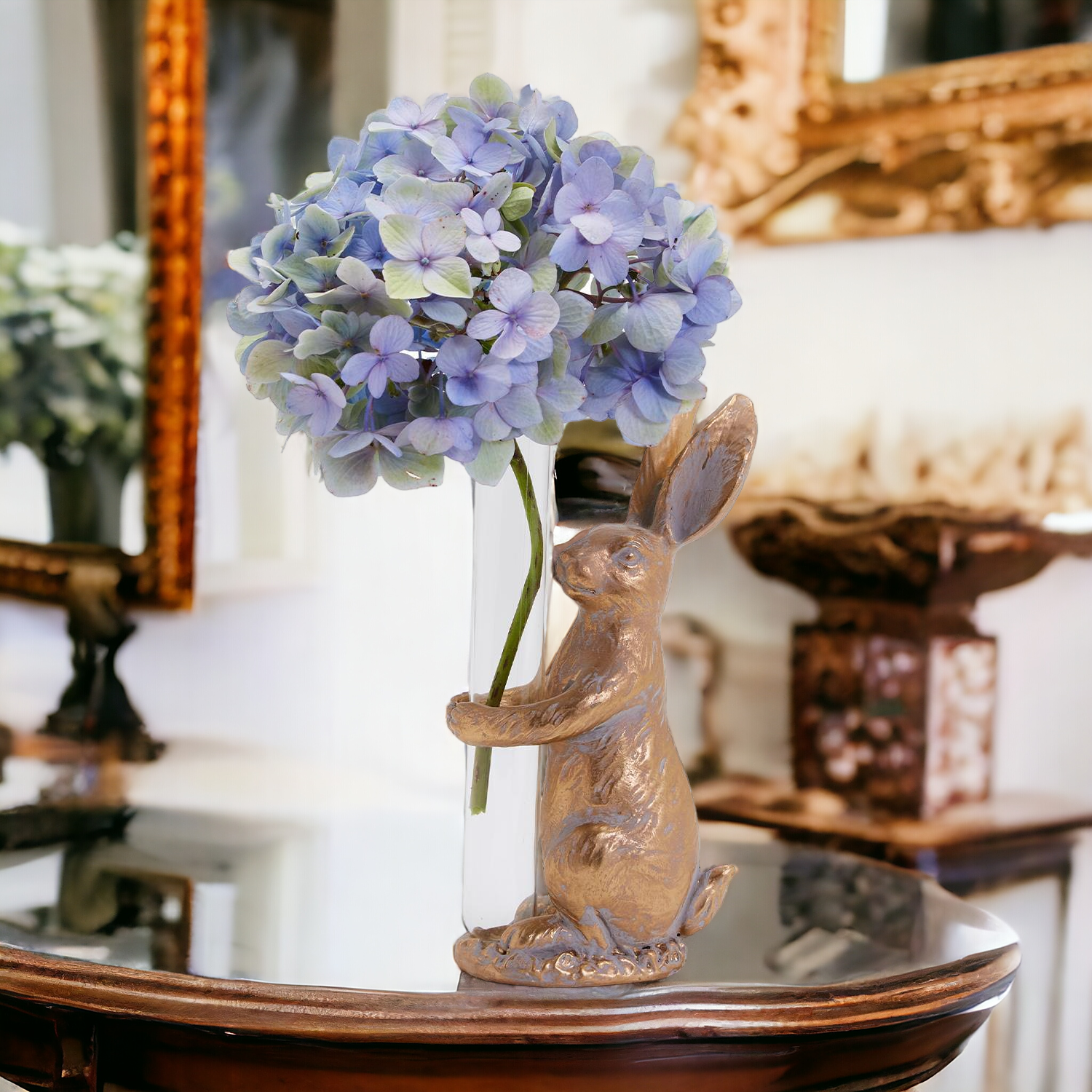 Gold Bunny Bud Vase