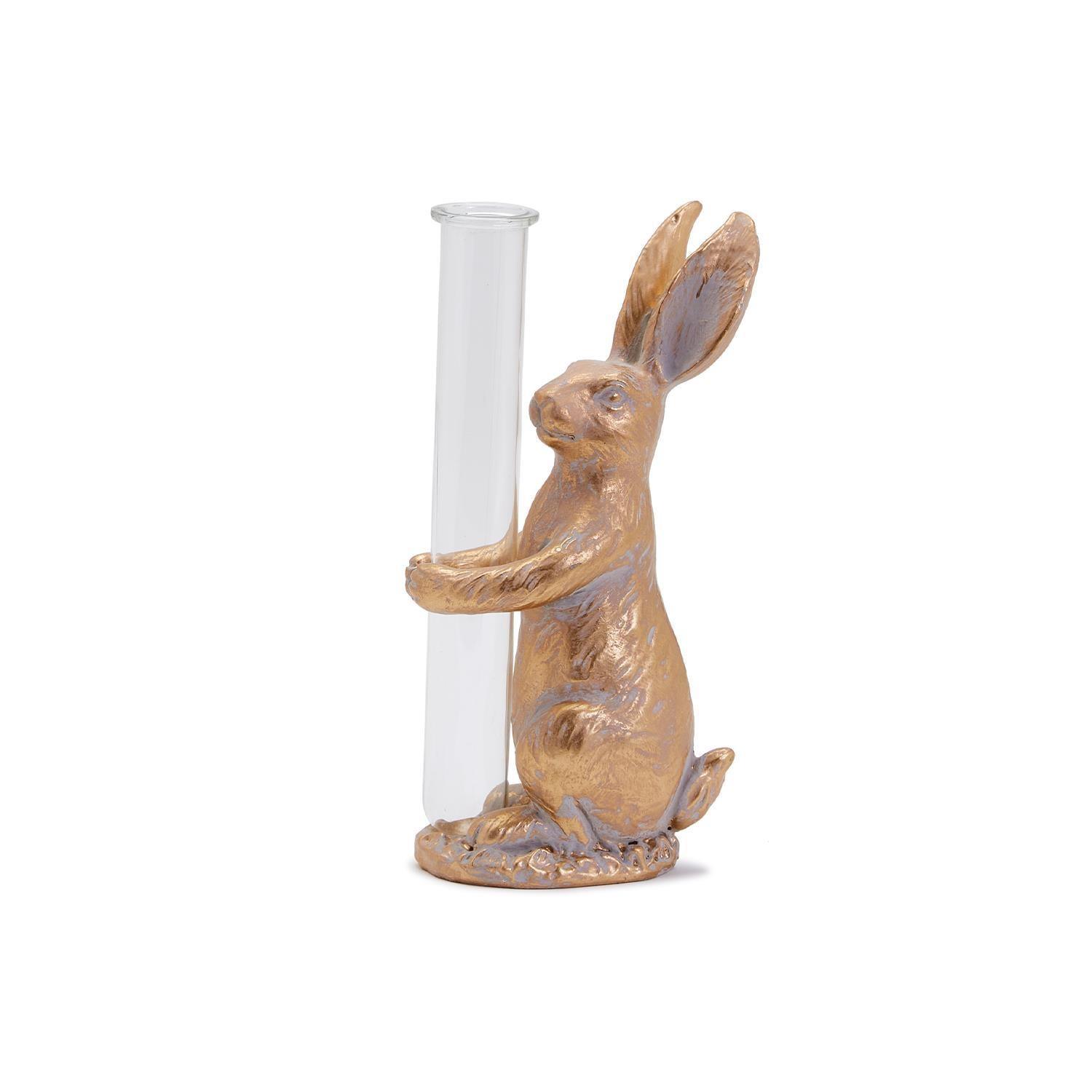 Gold Bunny Bud Vase