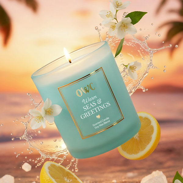 Warm Seas &amp; Greetings Candle