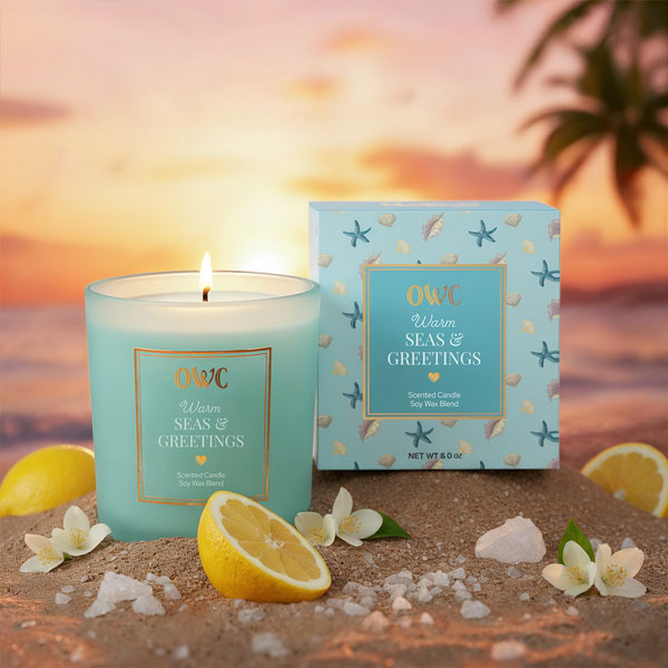 Warm Seas &amp; Greetings Candle