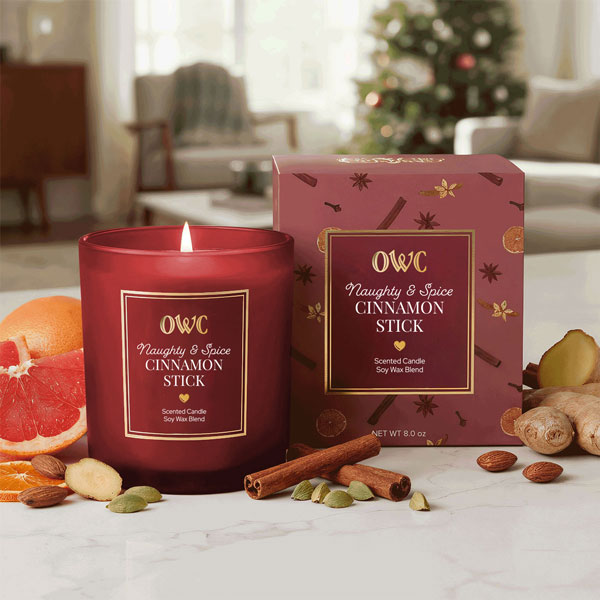 Naughty &amp; Spice Cinnamon Stick Candle